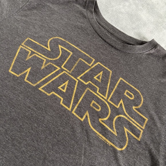 GAP Other - Gap Star Wars Classic Logo Men's XL Gray Yellow Letters Short Sleeve‎ T-Shirt